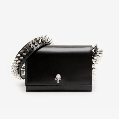 The Biker Small Skull Bag in Black Handbags ALEXANDER MCQUEEN - LOLAMIR