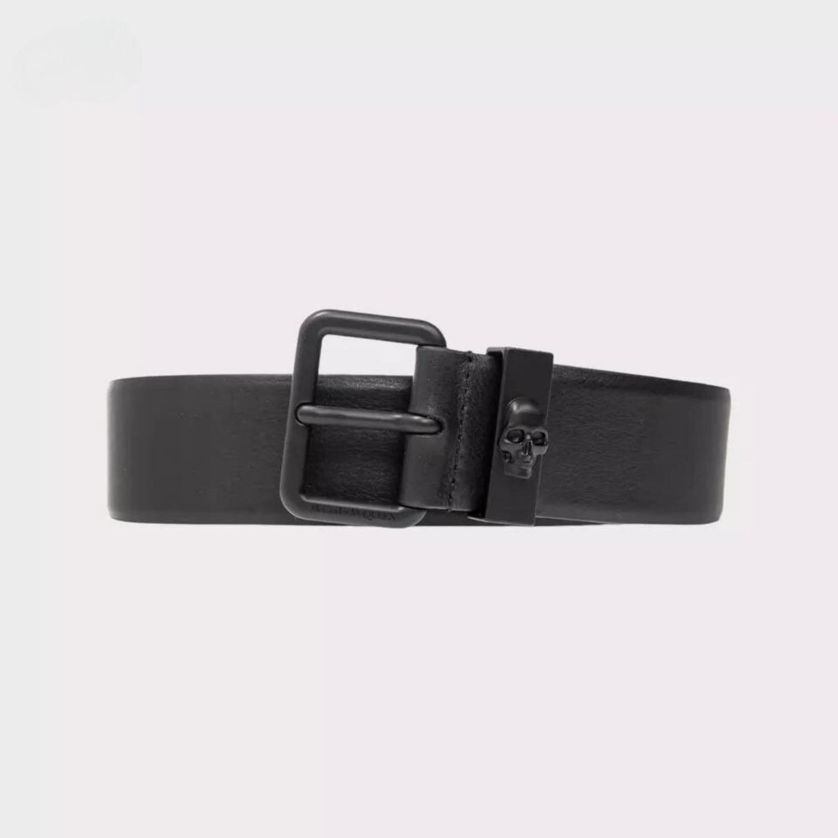 Skull Belt Tone on Tone in Black