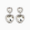 Alessandra Rich Crystal Earrings in Silver