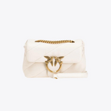 Mini Love Bag Puff Maxi Quilt in Ivory Handbags PINKO - LOLAMIR