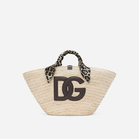 Kendra Medium Shopper in Natural/Black Handbags DOLCE & GABBANA - LOLAMIR