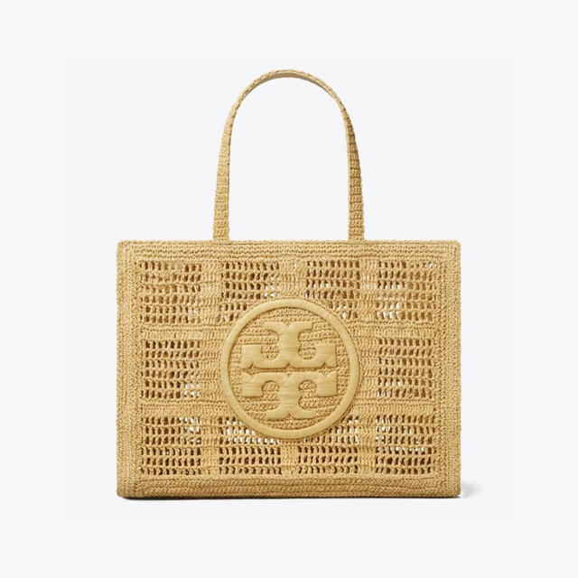 Ella Crochet Large Tote in Natural