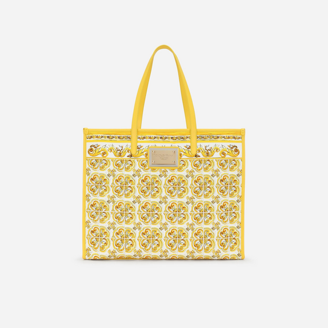 Majolica Large Shopper in Yellow