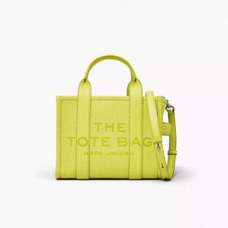 The Leather Small Tote Bag in Limoncello Handbags MARC JACOBS - LOLAMIR