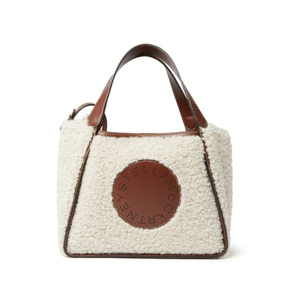Stella Logo Teddy Crossbody Bag in Oat Handbags STELLA MCCARTNEY - LOLAMIR