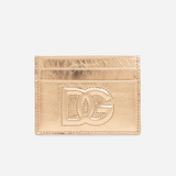 DG Logo Metallic Card Folder in Gold