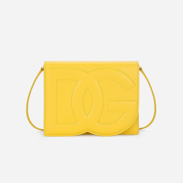 DG Logo Small Crossbody Bag in Yellow