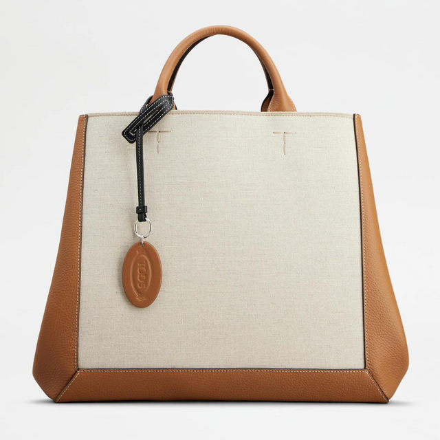 Double Up Large Shopping Bag in Brown