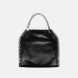 Falabella Mini Tote Bag in Black/Silver