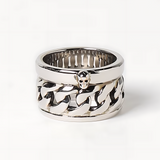 Chain Band Ring in Silver