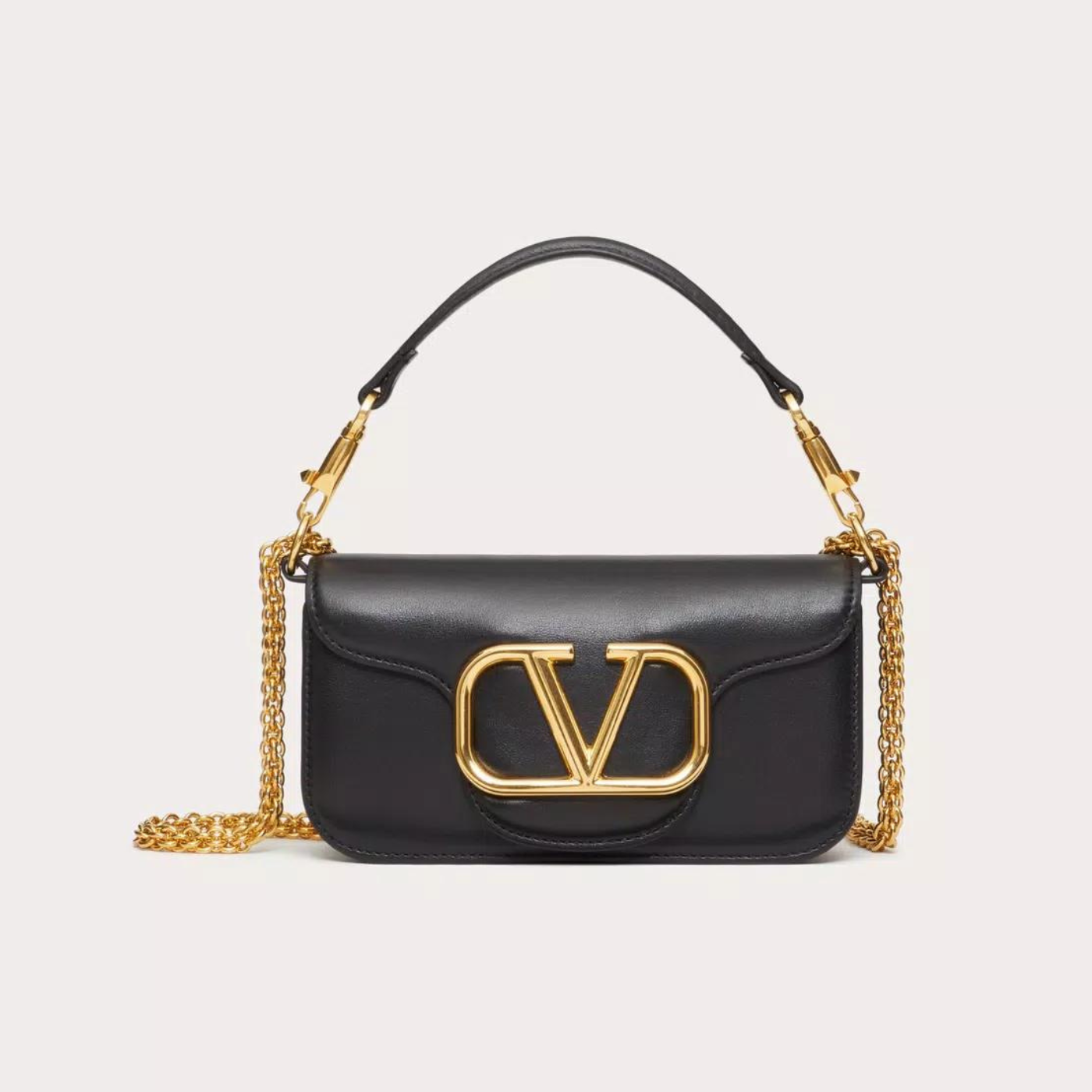 Locò Small Shoulder Bag in Black Handbags VALENTINO - LOLAMIR