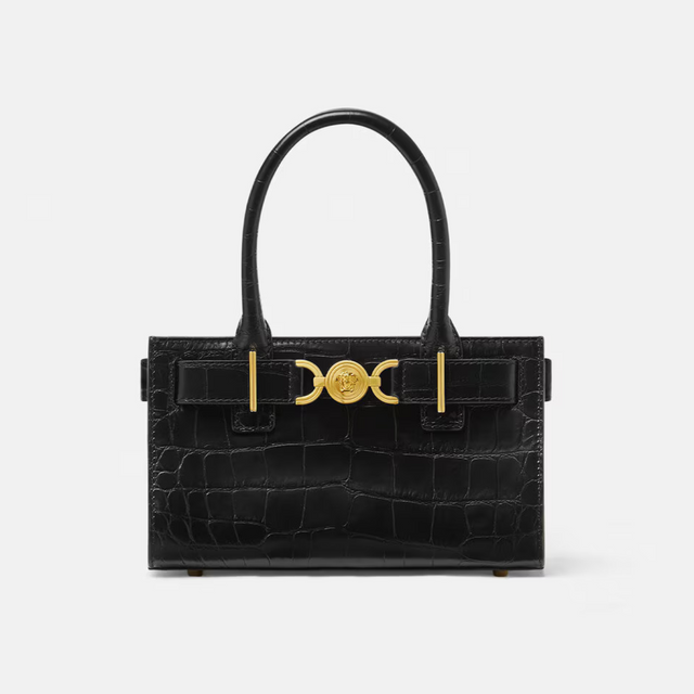 Medusa '95 Croc-Effect Small Tote Bag