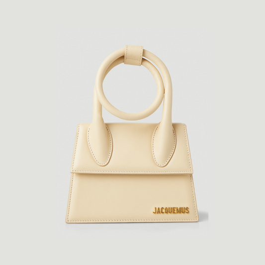 Le Chiquito Noeud Bag in Ivory Handbags JACQUEMUS - LOLAMIR