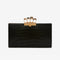 The Jewelled Flat Pouch in Black/Gold Handbags ALEXANDER MCQUEEN - LOLAMIR