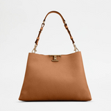 T Timeless Medium Shoulder Bag in Brown