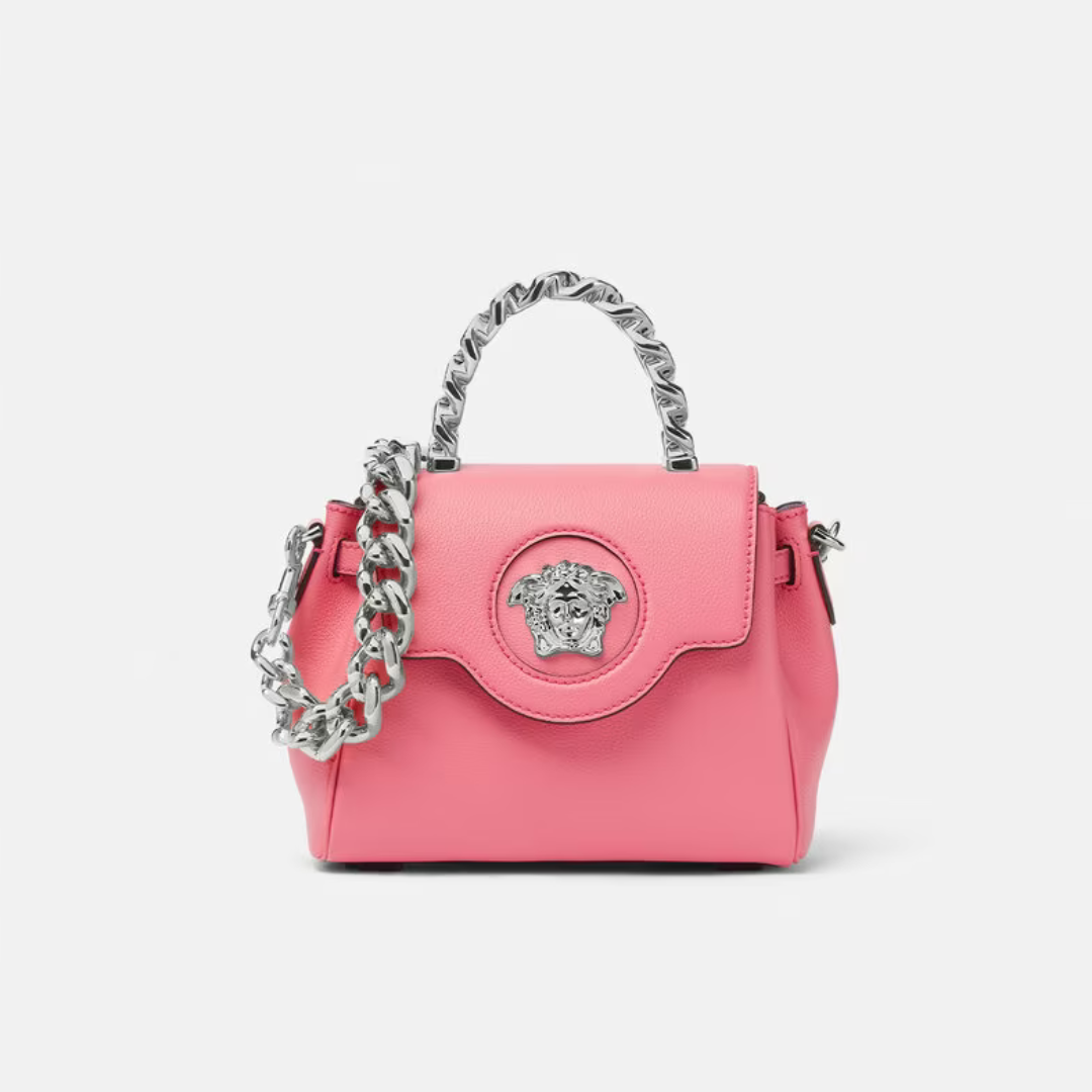 La Medusa Small Bag in Pink Handbags VERSACE - LOLAMIR