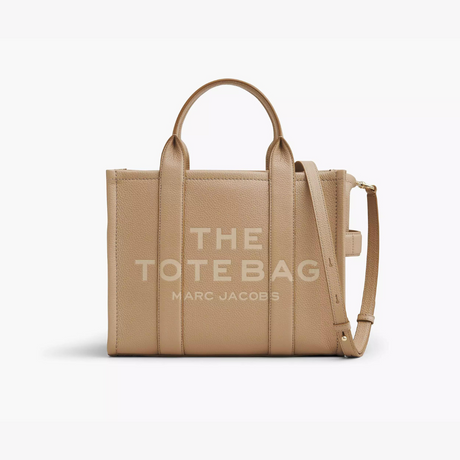 The Leather Medium Tote Bag in Camel Handbags MARC JACOBS - LOLAMIR