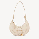 Hana Half Moon Bag in Cement Beige Handbags SEE BY CHLOE - LOLAMIR