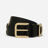 Lettering Logo Belt in Black