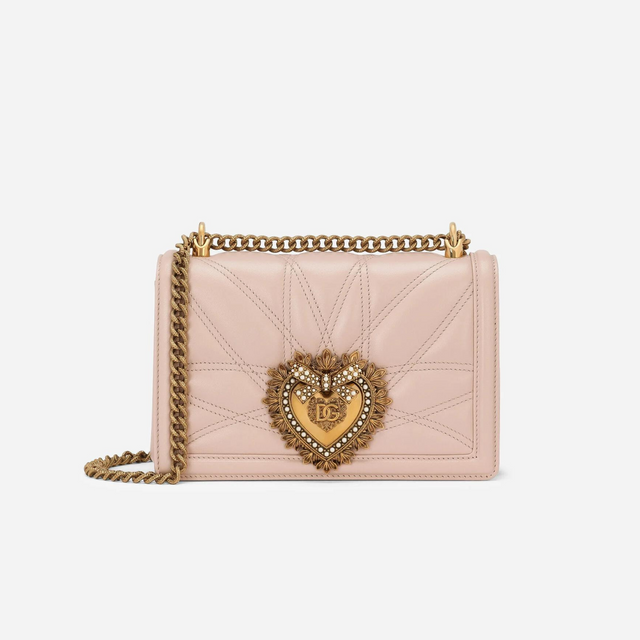 Devotion Medium Shoulder Bag in Pale Pink