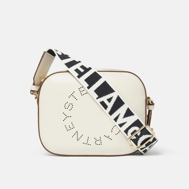 Logo Crossbody Camera Bag in Ivory