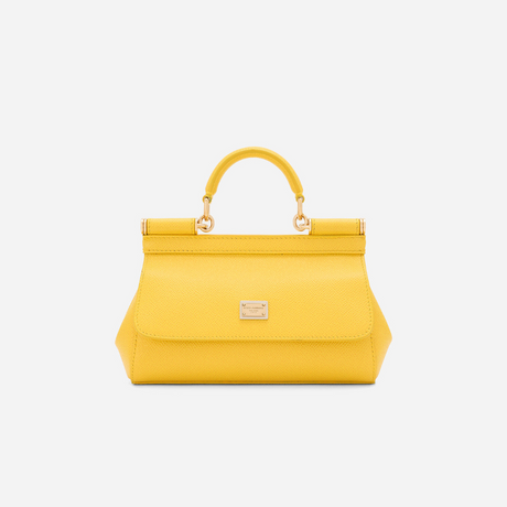 Sicily Small Handbag in Yellow Handbags DOLCE & GABBANA - LOLAMIR