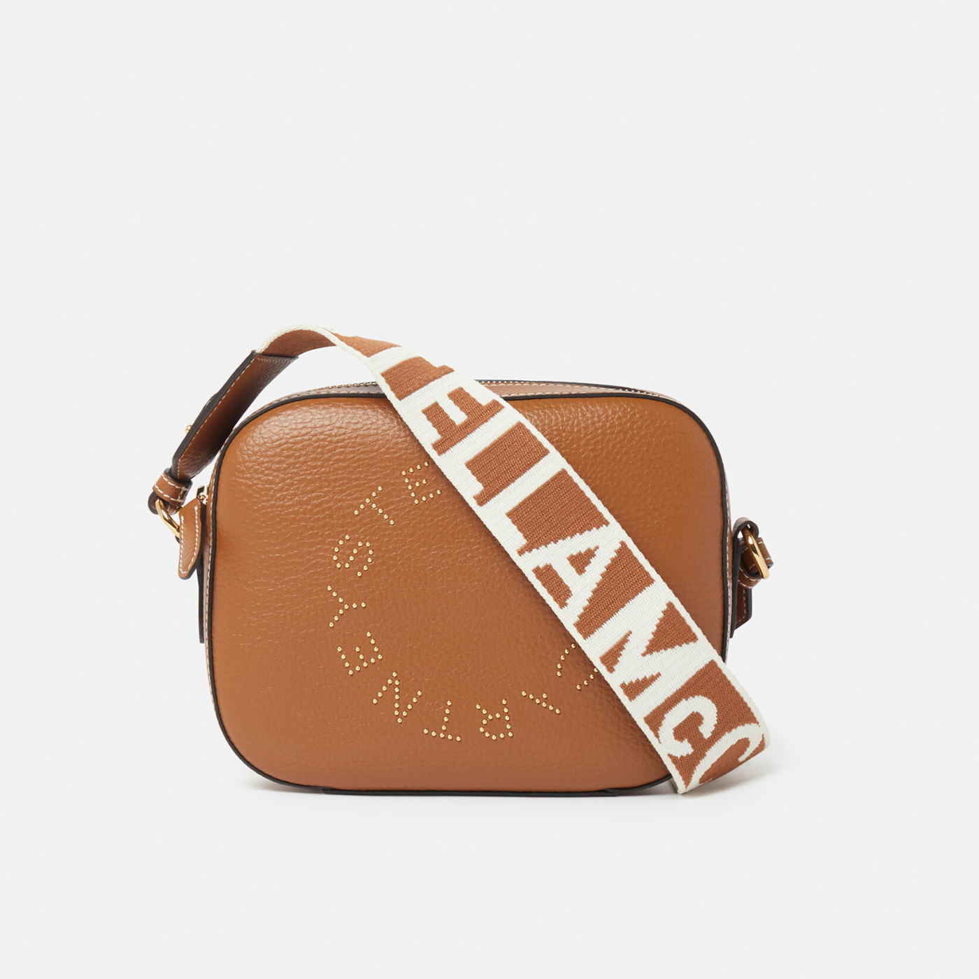 Stella Logo Studded Mini Bag in Pecan Handbags STELLA MCCARTNEY - LOLAMIR