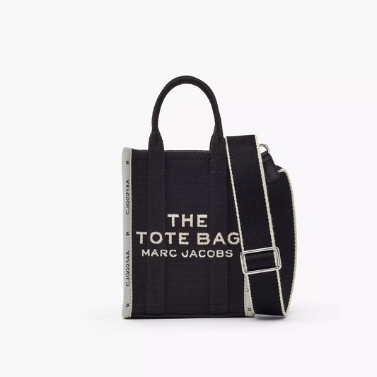 The Jacquard Mini Tote Bag in Black Handbags MARC JACOBS - LOLAMIR
