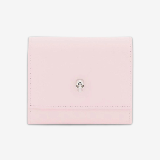 Skull Trifold Wallet in Pink