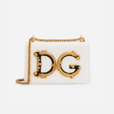 DG Girls Large Shoulder Bag in White