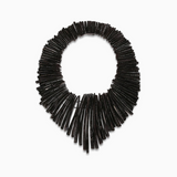 Louise Horn Necklace in Brown