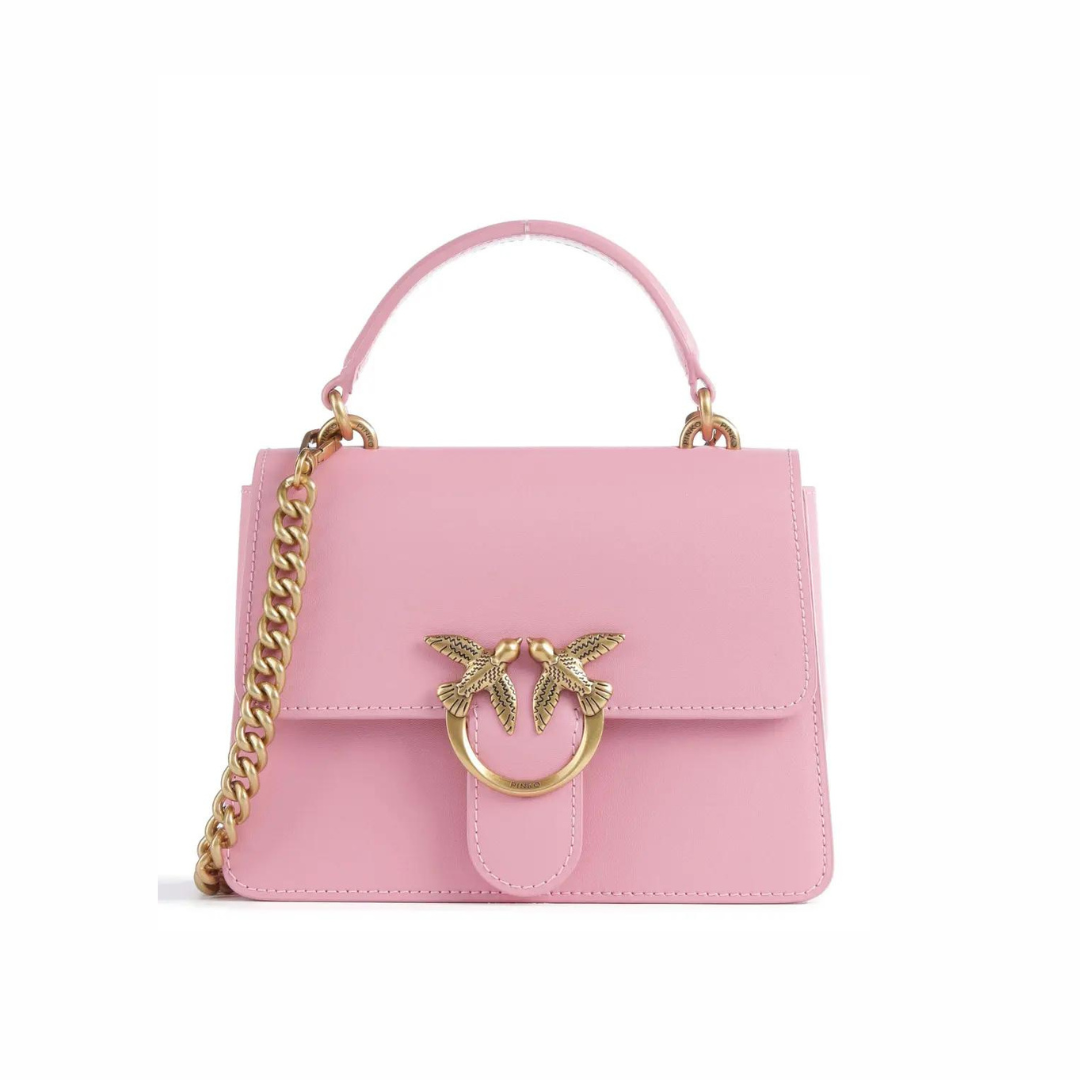 Mini Love Bag One Top Handle in Pink Handbags PINKO - LOLAMIR
