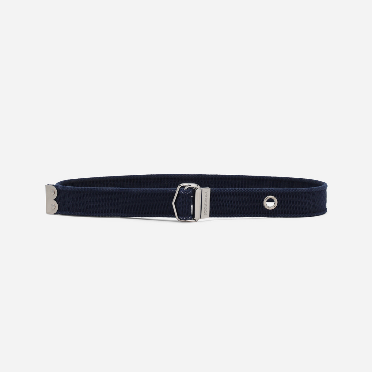 Branded Tape Belt In Blue