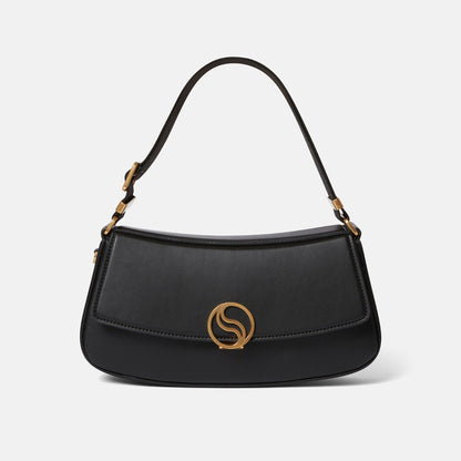 S-Wave Shoulder Bag in Black Handbags STELLA MCCARTNEY - LOLAMIR