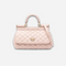 Sicily Quilted Small Handbag in Pink