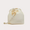 VLogo Pouf Bucket Bag in Ivory