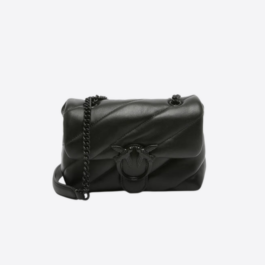 Baby Love Bag Puff Maxi Colour Block in Black Handbags PINKO - LOLAMIR