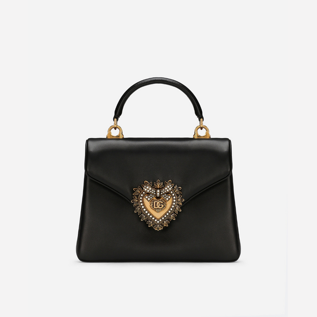 Devotion Medium Top Handle Bag in Black Handbags DOLCE & GABBANA - LOLAMIR