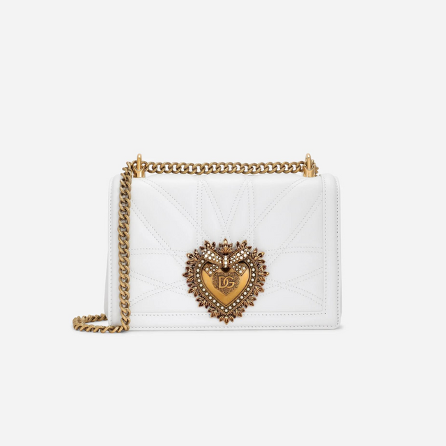 Devotion Medium Shoulder Bag in White