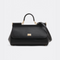 Sicily Elongated Medium Handbag in Black