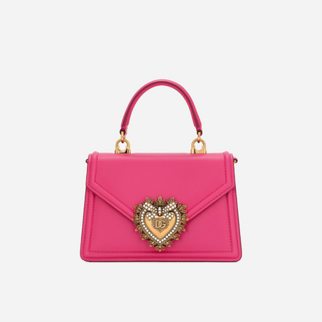 Devotion Small Top Handle Bag in Pink Handbags DOLCE & GABBANA - LOLAMIR