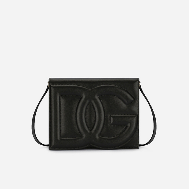 DG Logo Small Crossbody Bag in Black Handbags DOLCE & GABBANA - LOLAMIR