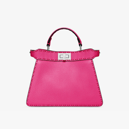 Peekaboo ISeeU Small Bag in Pink Handbags FENDI - LOLAMIR