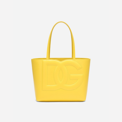 DG Logo Small Shopper in Yellow Handbags DOLCE & GABBANA - LOLAMIR