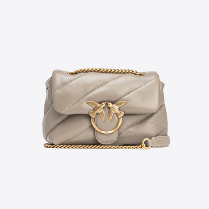 Classic Love Bag Puff Maxi Quilt in Walnut Handbags PINKO - LOLAMIR