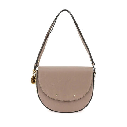 Frayme Medium Flap Shoulder Bag in Beige Handbags STELLA MCCARTNEY - LOLAMIR
