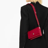 The Biker Small Skull Bag in Smooth Red Handbags ALEXANDER MCQUEEN - LOLAMIR