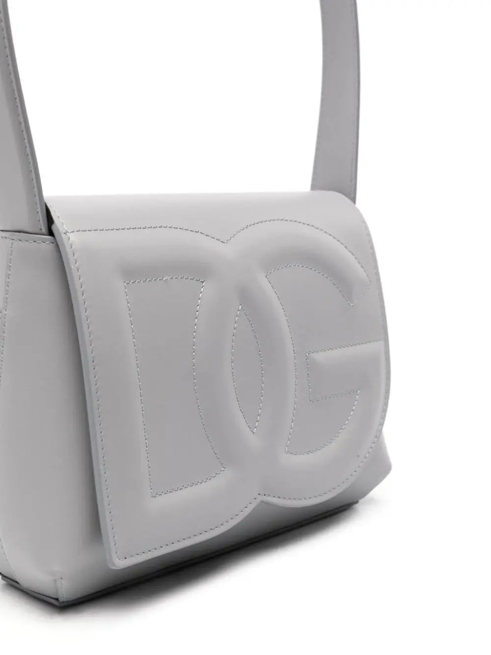 DG Logo Shoulder Bag in Light Grey Handbags DOLCE & GABBANA - LOLAMIR