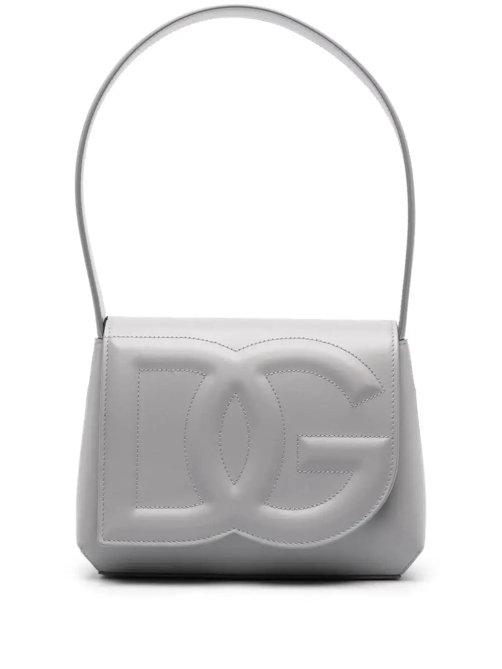 DG Logo Shoulder Bag in Light Grey Handbags DOLCE & GABBANA - LOLAMIR