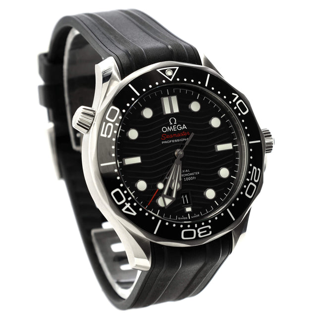 Seamaster Professional Diver 300M Co-Axial Master Chronometer Automatic Watch Stainless Steel and Rubber with Ceramic 42 - Preowned Watches OMEGA - LOLAMIR